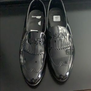 Black shoe loafer